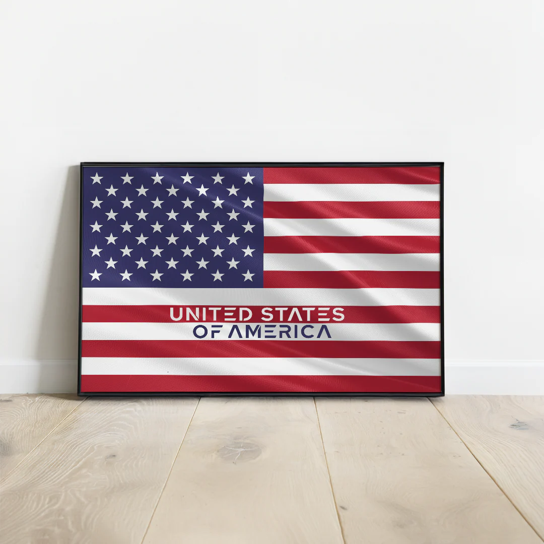 Affiche drapeau USA I Poster United States of America flag – Image 2