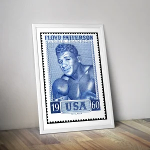 Affiche boxeur Floyd Patterson I Affiche boxe champion du monde 1960