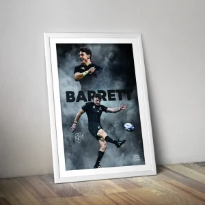 Affiche Beauden Barrett I Affiche joueur rugby All Black