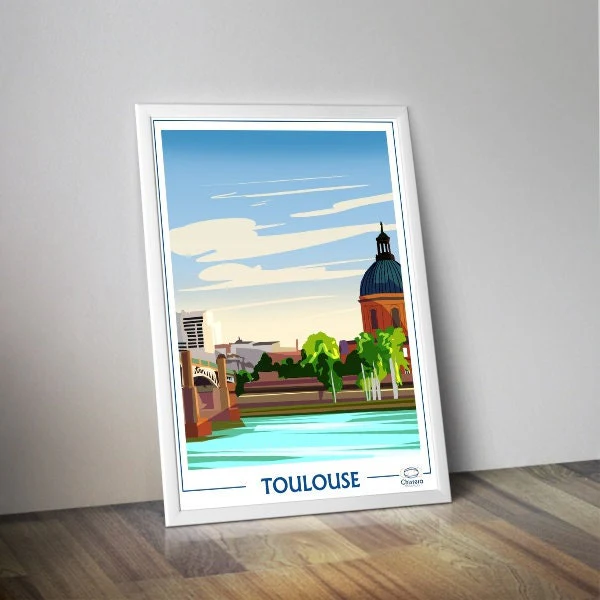 Affiche ville de Toulouse I Ville de France – Image 2